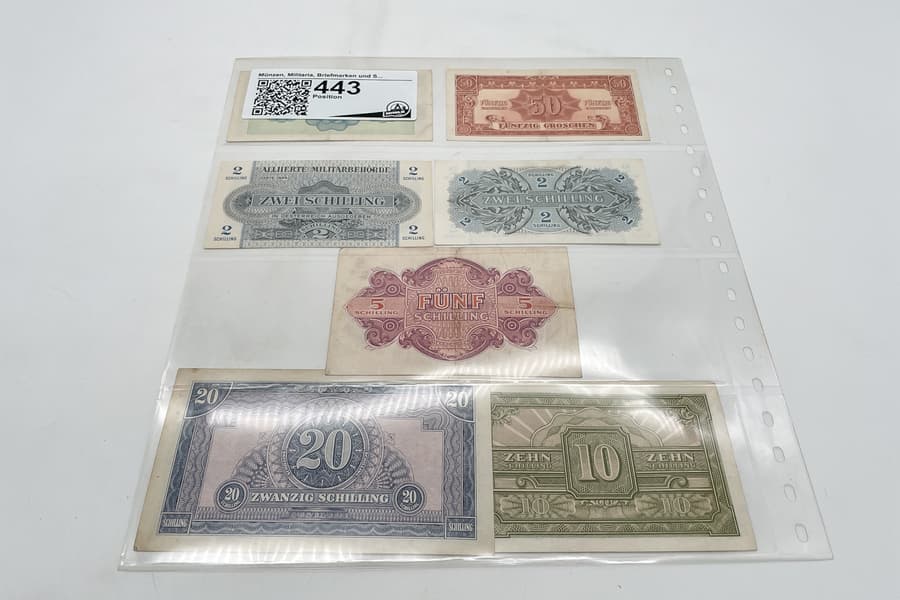 Posten Schilling 1944 1 Schilling - 20 Schilling
